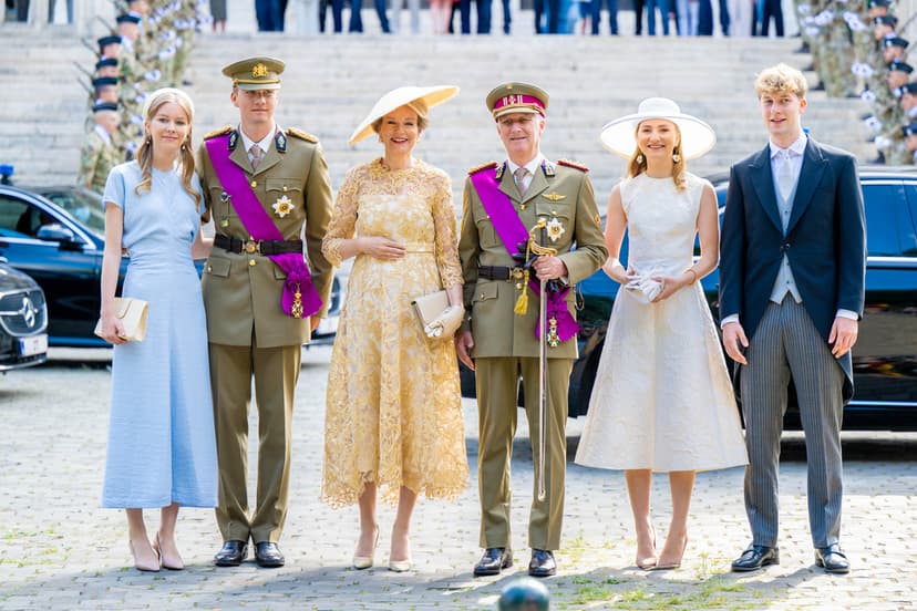 Kungafamiljen firar Belgiens nationaldag