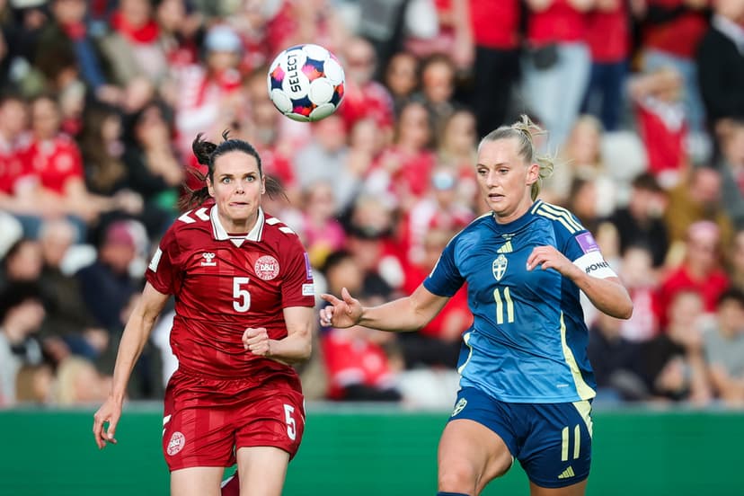 VM-kval damer Danmark-Sverige