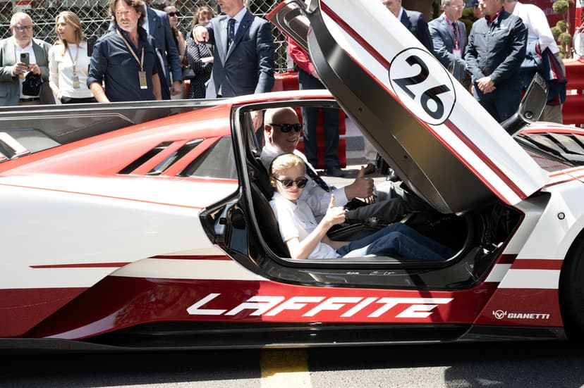 Albert och Jacques av Monaco på Formel 1