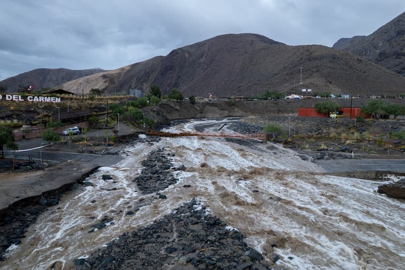 Undantagstillstånd i Chile efter kraftigt regn (betalbilder)
