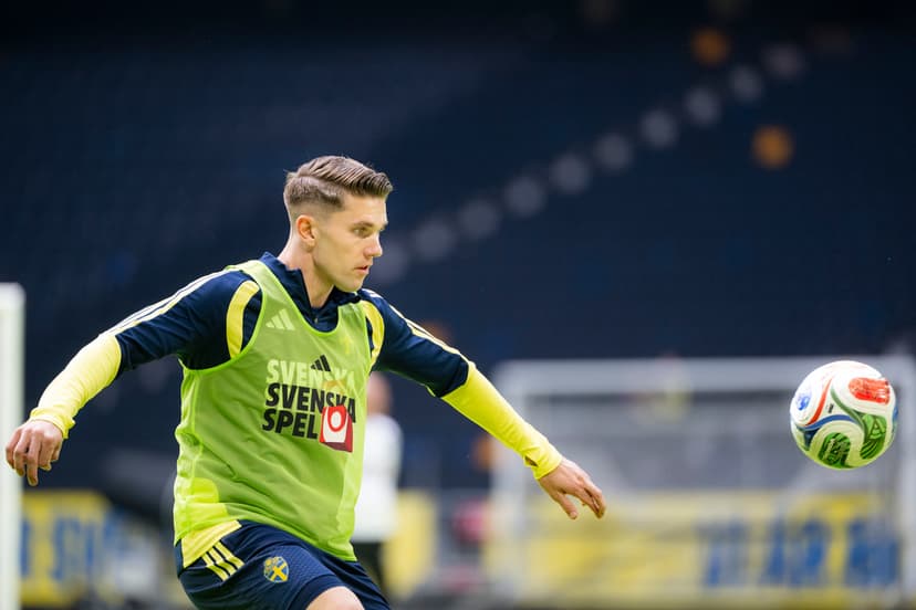 Viktor Gyökeres har anslutit till landslaget