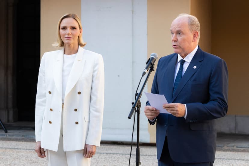 Albert av Monaco håller mottagning för delegater från Europarådet
