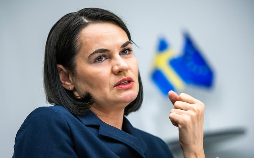 Svetlana Tichanovskaja: Lukasjenko försöker lura Europa