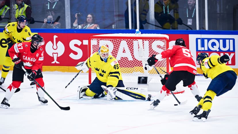 Premiärmatchen Kanada-Sverige