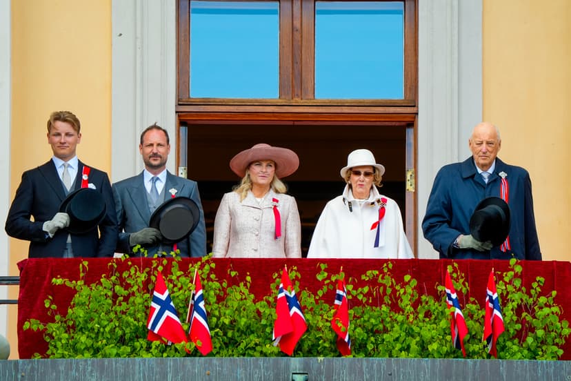 Det norska kungahuset firar 17 maj