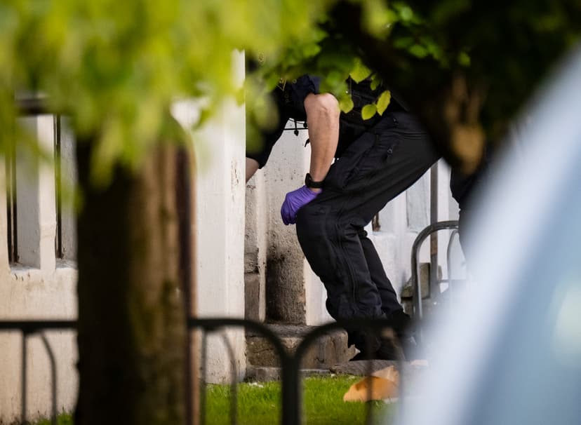 Explosion vid bostadshus i Landskrona