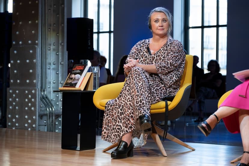 Camilla Läckberg presenterar bok i Madrid